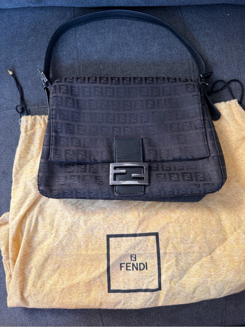 Vintage Fendi Mamma Baguette - Brown Zucca Canvas Monogram (Y2K Era)